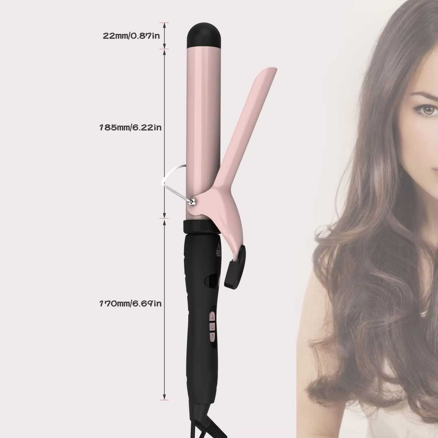 clipped curling iron