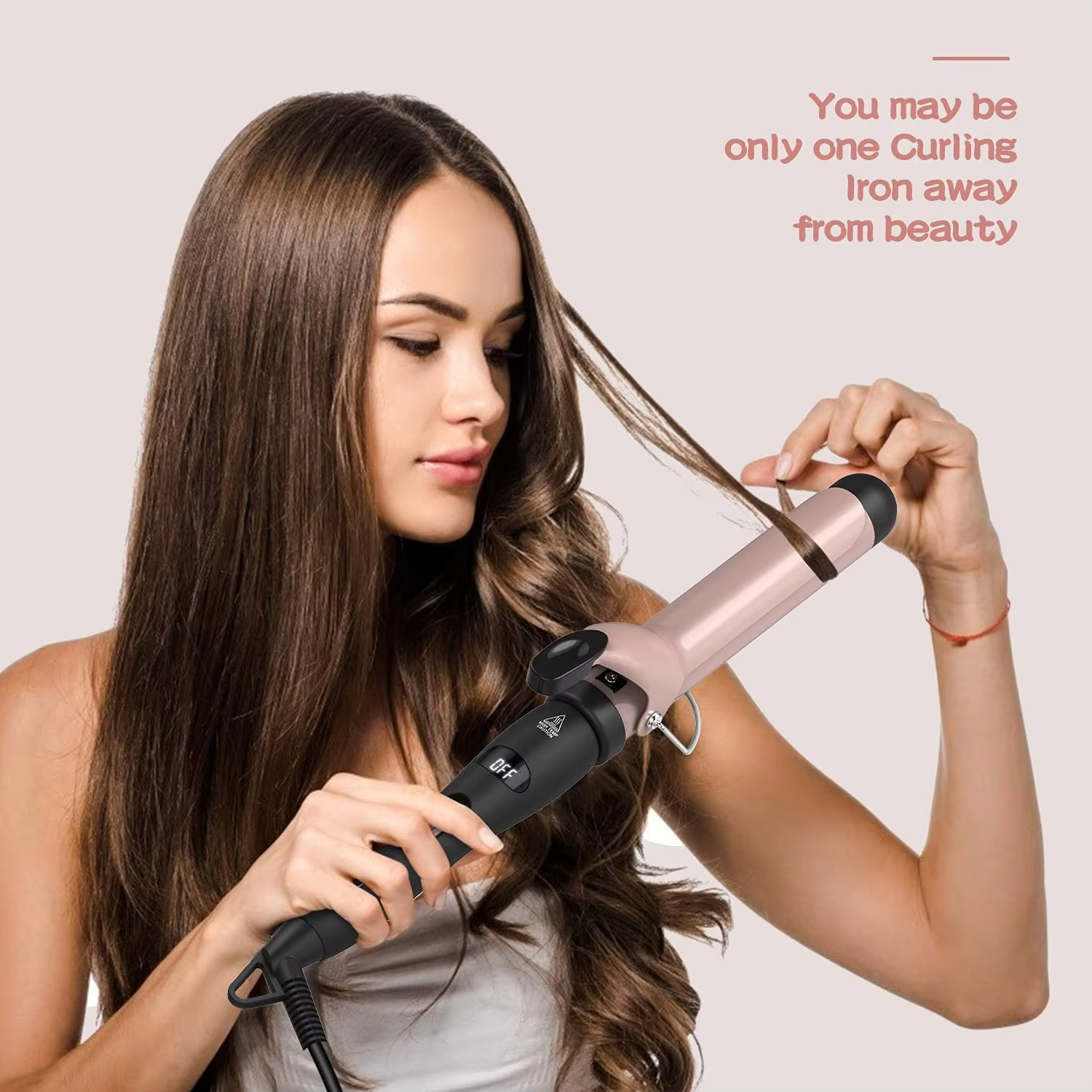 clipped curling iron