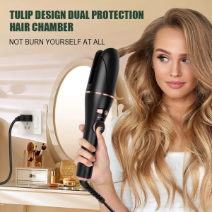 360 rotating hair curling iron